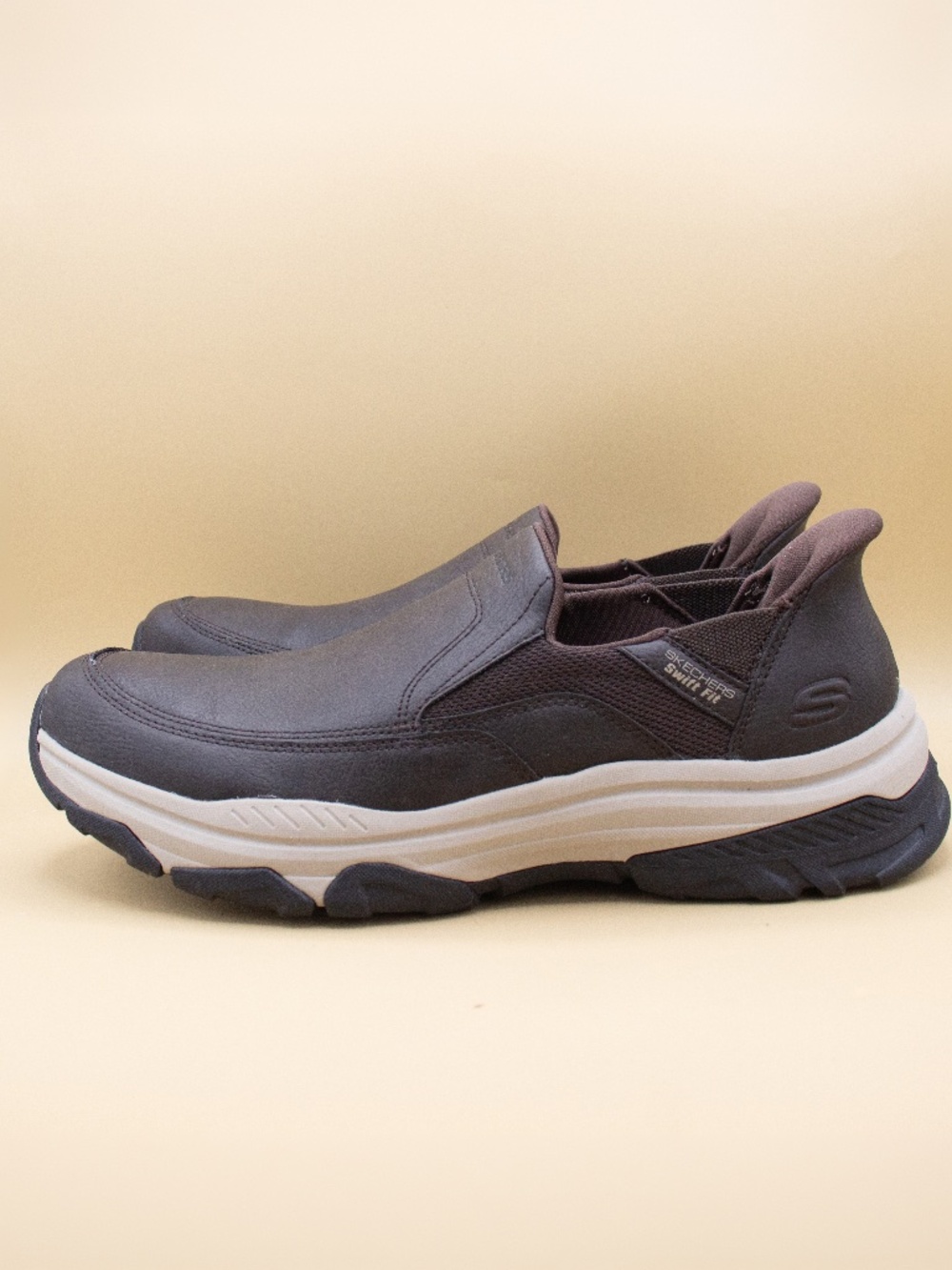 Skechers Swift Fit Brown Slip On Shoes 182001S Men's Size 11
